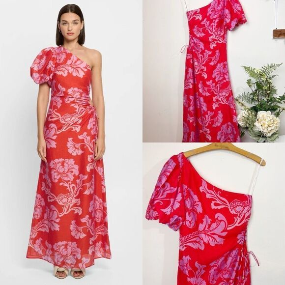 ANTHROPOLOGIE | KIVARI | Olina One Shoulder Maxi Dress | sz 8 | new nwt - Picture 1 of 16